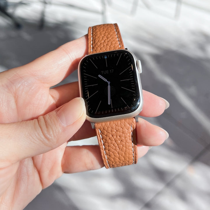 Genuine leather classic brown magnetic Band